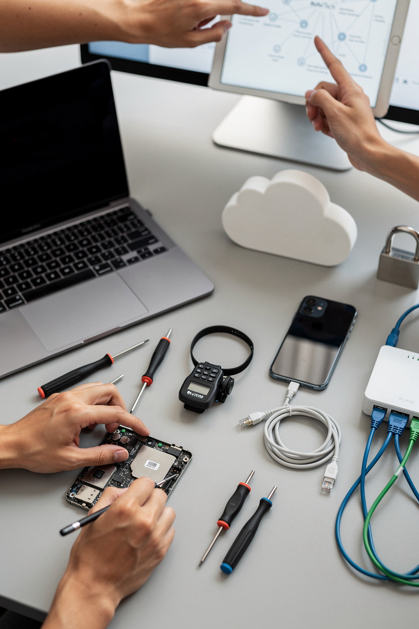 رفوف منظومة الترتيب المتقدمة 2 Rofof Tech professional providing comprehensive technology services and IT support